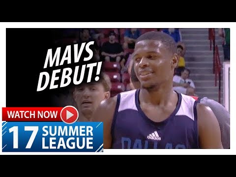 Dennis Smith Jr. Full Mavericks Debut Highlights vs Bulls (2017.07.08) Summer League - 14 Pts, 7 Reb