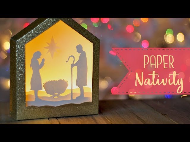 Download Diy Paper Shadowbox Nativity Scene Free Svg Cut File Essyjae