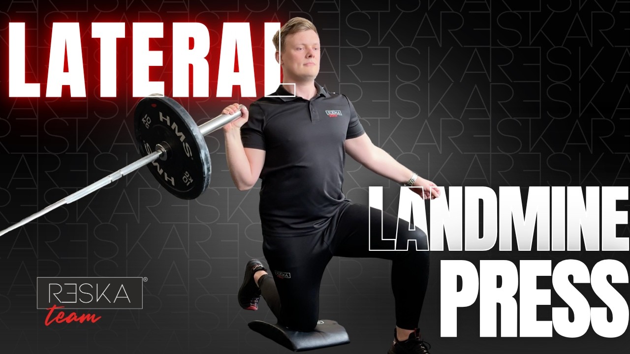 Lateral landmine press