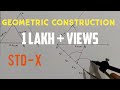 Geometric construction std 10th practice set 4.1  I Part 1 I Construction of similar triangles I