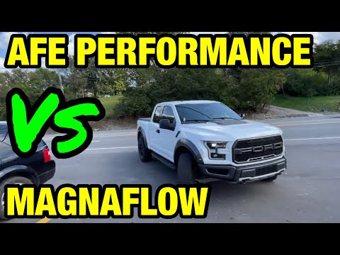 Ford Raptor 3.5L V6 TWIN TURBO: AFE POWER Vs MAGNAFLOW!