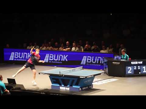 Truls Möregårdh SWE (1. FCS Tischtennis) vs Mateusz Zalewski POL (Orlicz 1924)