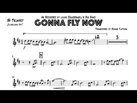 LOUIS DOWDESWELL: GONNA FLY NOW. Trumpet transcription.