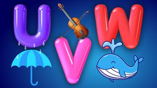 ALPHABET U.V.W. | For Kids ABC | English Alphabet | ABC Song |