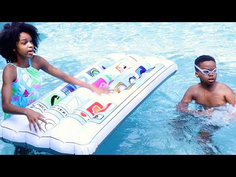 GIANT iPhone 11 In POOL! - Funny Videos For Kids - Shiloh and Shasha - Onyx Kids