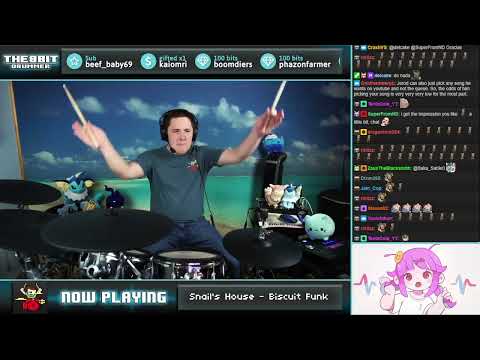 The8BitDrummer plays Biscuit Funk by Snail's House (again)