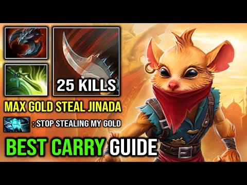 BEST PRO BOUNTY CARRY GUIDE Insane Gold Steal Jinada 25Kills with Fast Max Item 868 GPM DotA 2