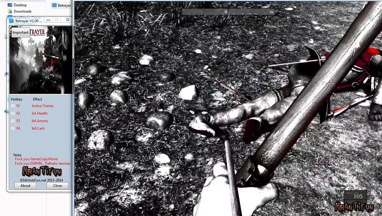 Betrayer V1.00 Trainer +3