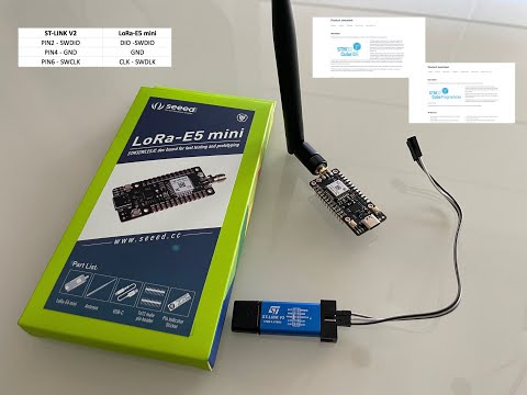 Seeed LoRa E5 Tutorial with ST programmer