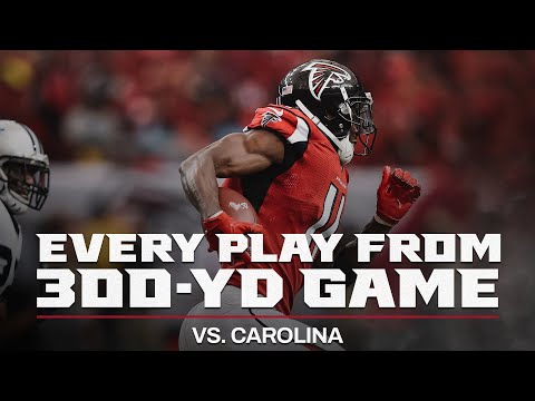 Every catch from Julio Jones' career high 300-yard game against the Panthers | Highlights