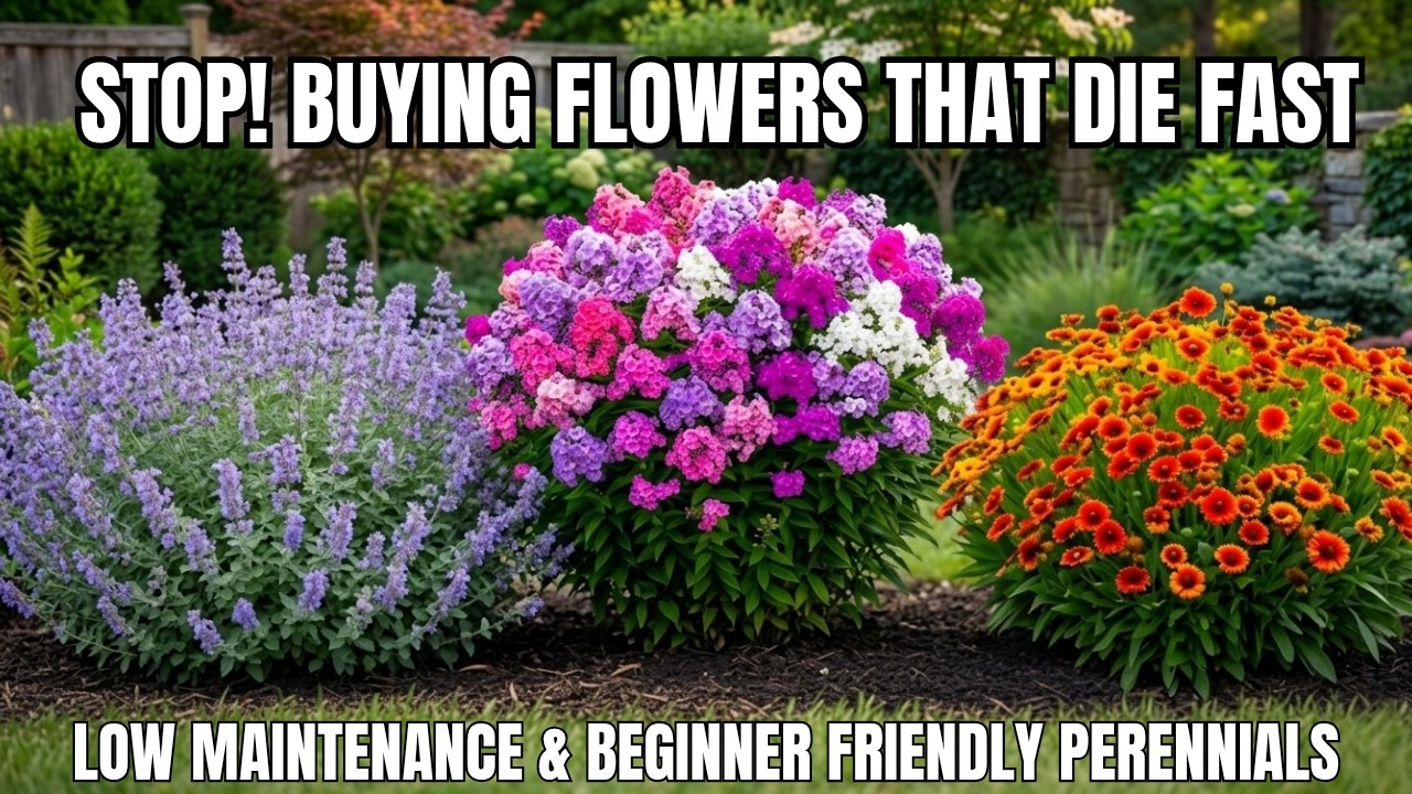 Top 15 Low-Maintenance Perennial Flowers ANYONE Can Grow! - Beginner-Friendly