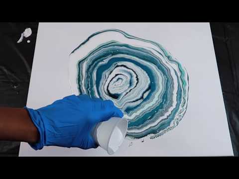 Acrylic Dirty Pour   Lots of Cells Without Silicone - No Floetrol