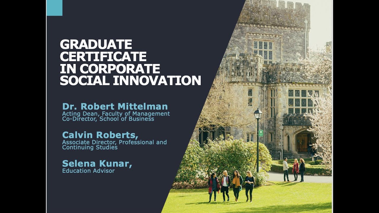 Graduate Certificate in Corporate Social Innovation