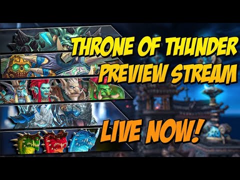 THRONE OF THUNDER Boss Guide Previews RIGHT NOW! | !teamliquid !thronedate