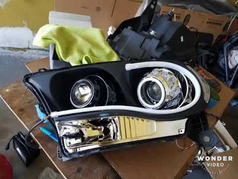 Dodge durango 2011 2013 custom retrofit projector headlights