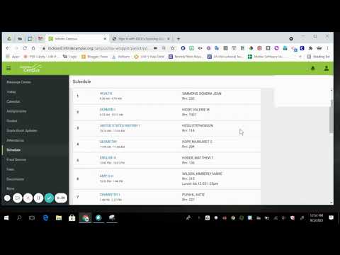 Ic Parent Portal Tutorial Schedule