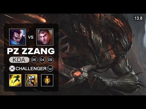 Pz ZZang vs Faker - Yasuo vs Jayce Mid - KR Challenger - Patch 13.8 Season 13