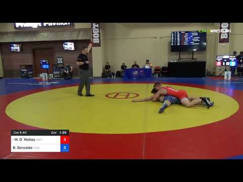2018 Marine Corps US Open/UWW Junior Greco Roman 82 Con 8 #2 - Michael O`Malley (Apex) Vs. Ricky G