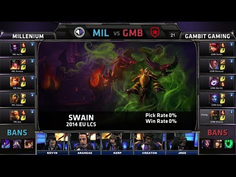 Millenium vs Gambit Gaming | Season 4 EU LCS Spring split 2014 W7D1 G3 | MIL vs GMB Full game HD