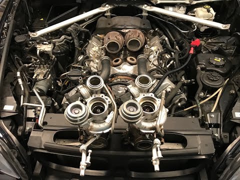 BMW N63 Turbo oil return lines & cover replacement