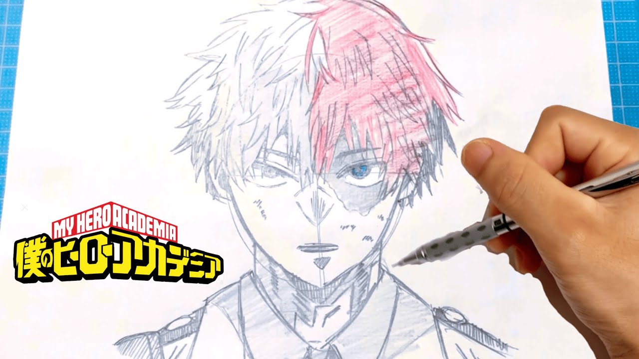 【僕のヒーローアカデミア FINAL SEASON】轟焦凍イラスト簡単描き方