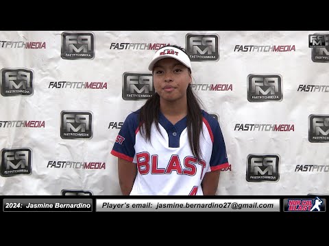 2024 Jasmine Bernardino Outfielder Softball Player Skills Video - Norcal Blast