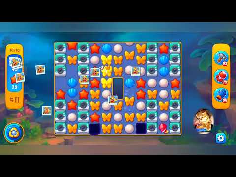 фишдом 2022  #  10710 уровень - прохождение без бустеров # Fishdom,   10710  level - no Boosters.