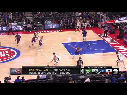 Tony Snell All Game Actions 04/22/2019 Milwaukee Bucks vs Detroit Pistons Highlights