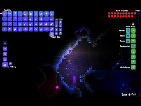 Terraria 35 - Mining Mythril - Mythril Drill and Anvil