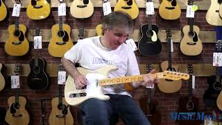 Video thumbnail for Fender Limited Edition Parallel Universe Whiteguard Stratocaster Vintage Blonde DEMO by Manchester Music Mill