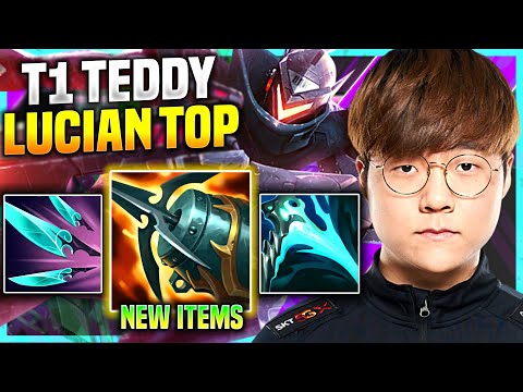 TEDDY PICKS LUCIAN WITH NEW ITEM KRAKEN SLAYER! - T1 Teddy Plays Lucian Top vs Irelia!