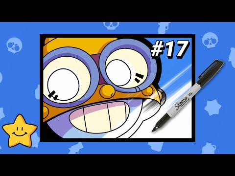 HOW TO DRAW CARL PROFILE ICON FROM BRAWL STARS