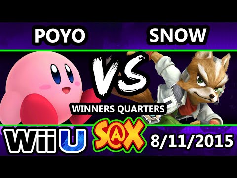 S@X 110 - Siva | Poyo (Kirby) Vs. Snow (Fox) Winners Quarters - Smash Wii U - Smash 4