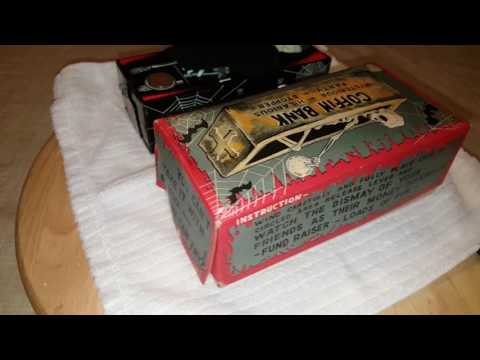 YONE 1960'S SKELETON COFFIN BANK