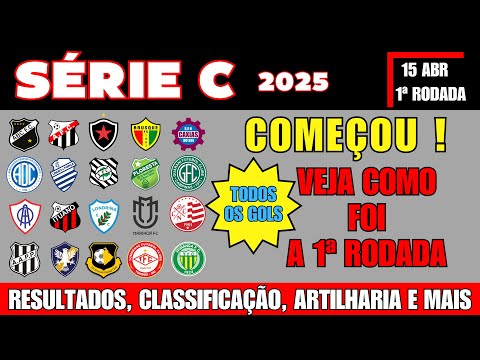 BRASILEIRÃO SÉRIE C - Resultados, GOLS, Classificação ATUALIZADA e Artilharia!