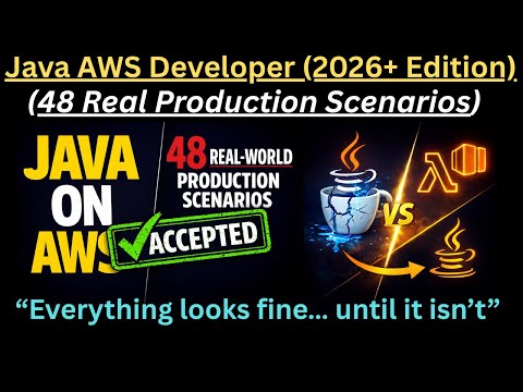 48 "Java AWS Developer" Real Production Scenarios for "Senior Devs" to Get Hired (2026+ Edition) !!