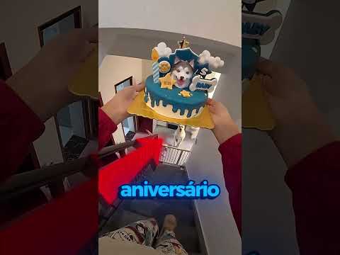 ELE FEZ UM BOLO DE ANIVERSÁRIO PARA SEU CACHORRO! 🎂🐶