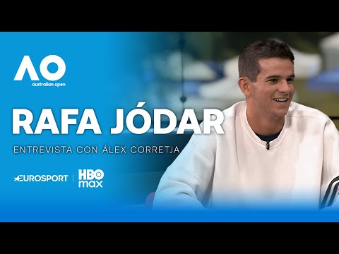 ENTREVISTA | Rafa Jódar, en el plató de Eurosport con Álex Corretja tras ilusionar en Australia