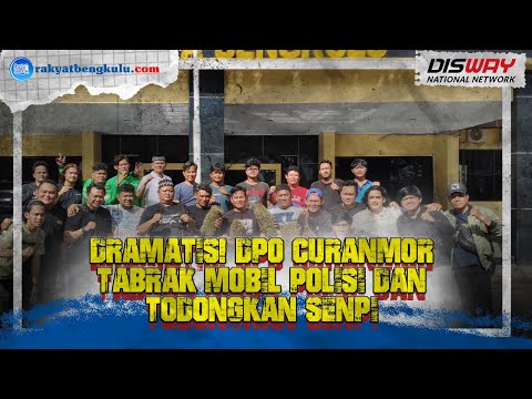 DPO Curanmor Tabrak Mobil Polisi dan Todongkan Senpi