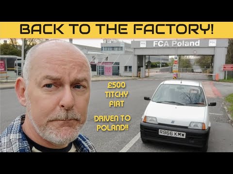 Driving our tiny £500 Fiat Cinquecento to the factory in Tychy, Poland!!!