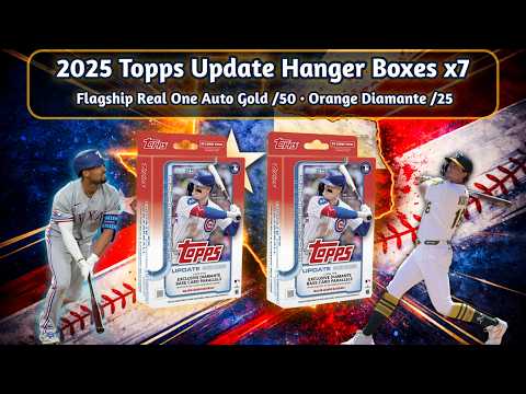 🔥Real One Auto Gold Foil /50🔥 2025 Topps Update Hangers x7 — Orange Diamante /25 & 2x ROY Diamantes!