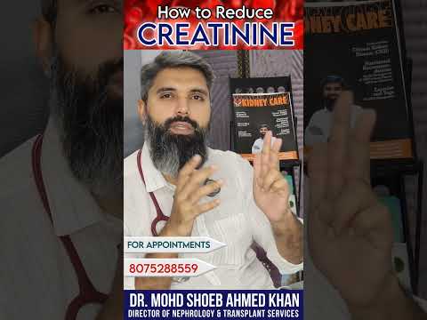 Reduce Creatinine Naturally | Dr. Shoeb Khan Nephrologist #health #healthtips