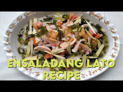 ENSALADANG LATO RECIPE! SOBRANG DALI!
