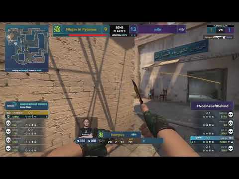 NIP vs MIBR | Gamers Without Borders 2021 |  hampus - 1vs2 clutch (T - post-plant situation)