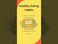 Healthy Eating Habits