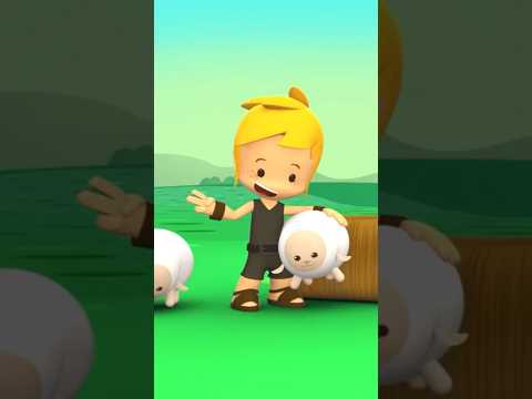 Dios escogió a un gran valiente, David #pequeñoshéroes #cancionescristianasparaniños #kids #shorts