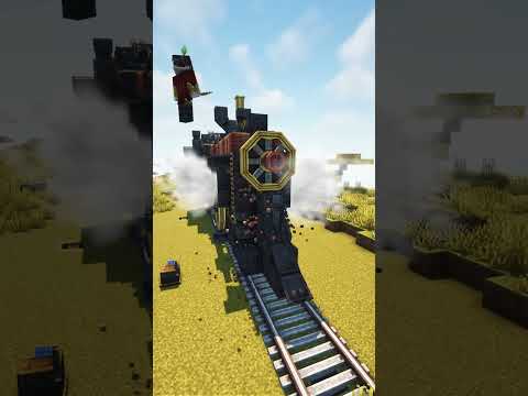 Minecraft CREATE MOD Biggest Train #shorts