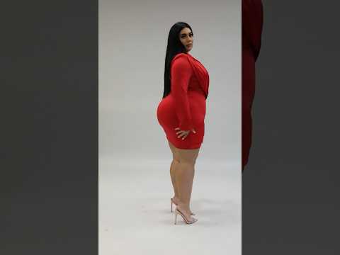 Vestidos para damas plus size en rojo formal y azul casual #plussize #fashion #moda