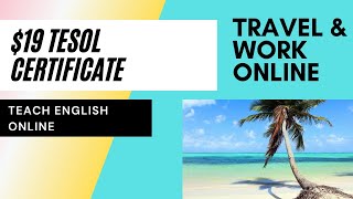 Work Online and Travel $19 Tesol Certification   | Expat | Cabarete | Dominican Republic