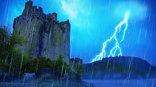 Thunder and Rain Sounds for Sleeping ⚡ Storm White Noise 10 Hours